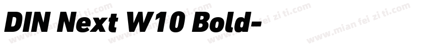 DIN Next W10 Bold字体转换